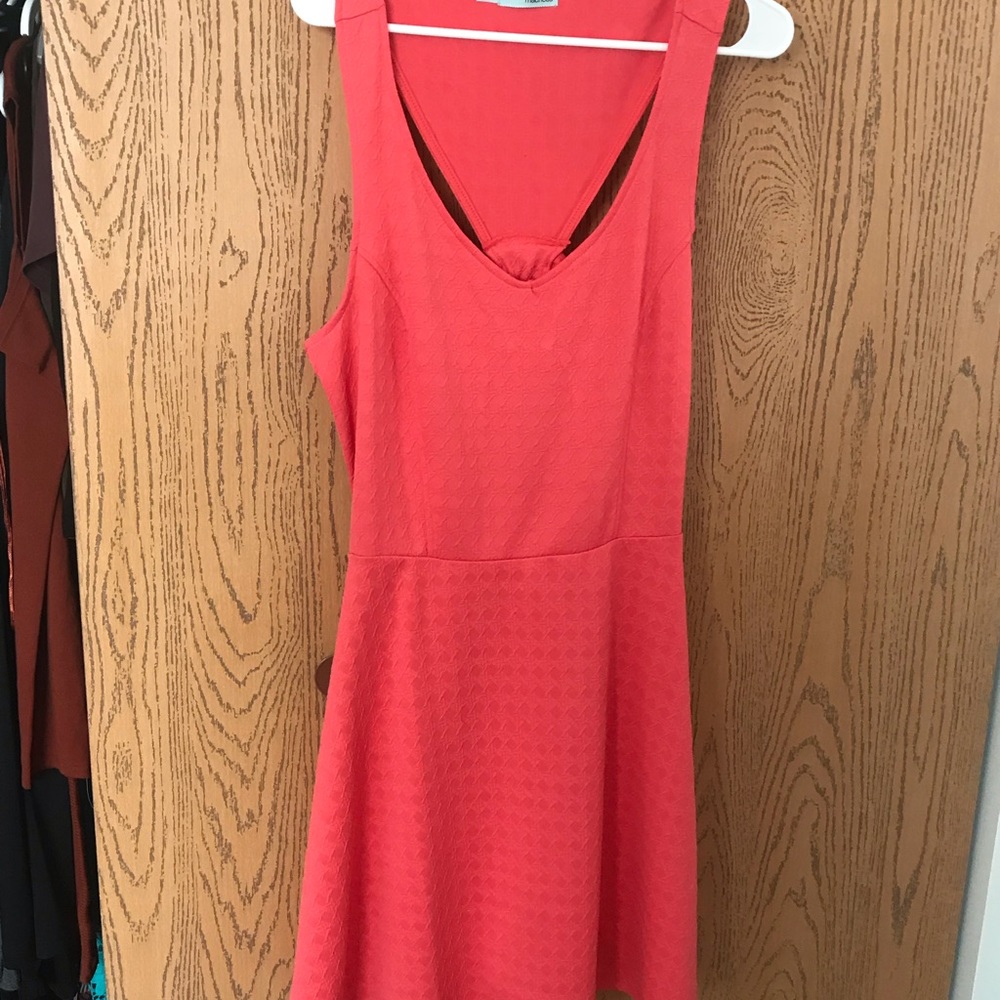 Coral summer dress
